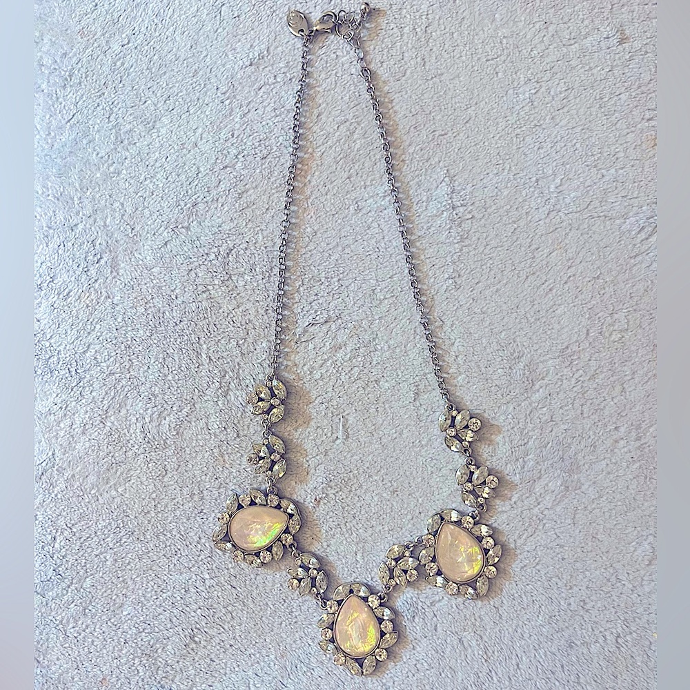 Sterling Silver Necklace with Jewels